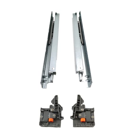 Dtc Soft-close Full Extension Zinc Drawer Slide with Locking Clips, 21 in, 75 lb Weight Rating, PR SS20DD533H1